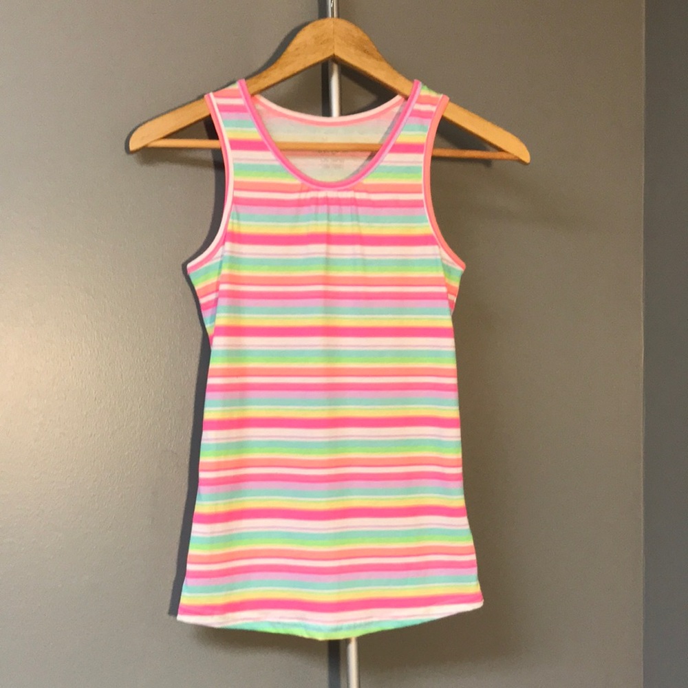 Circo Rainbow Striped Tank Top